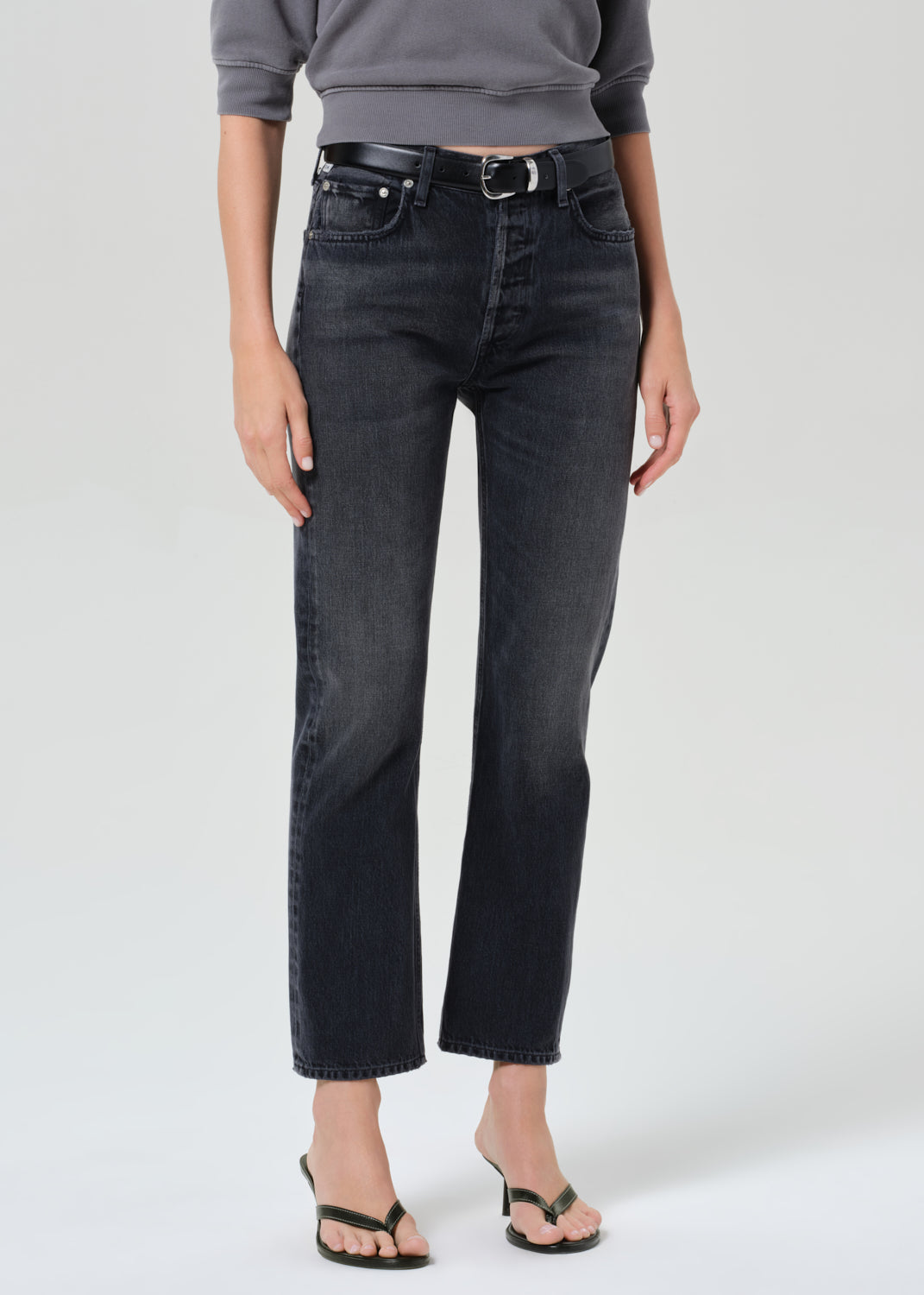 Blaine High Rise Straight in Vintage Black