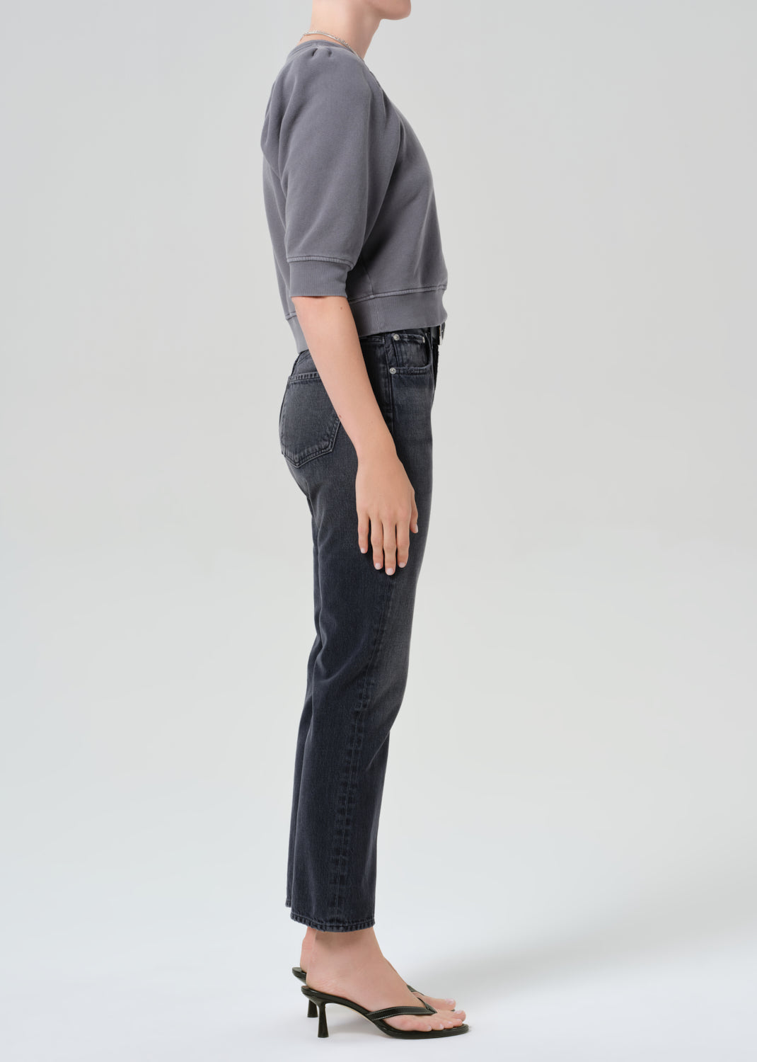 Blaine High Rise Straight in Vintage Black