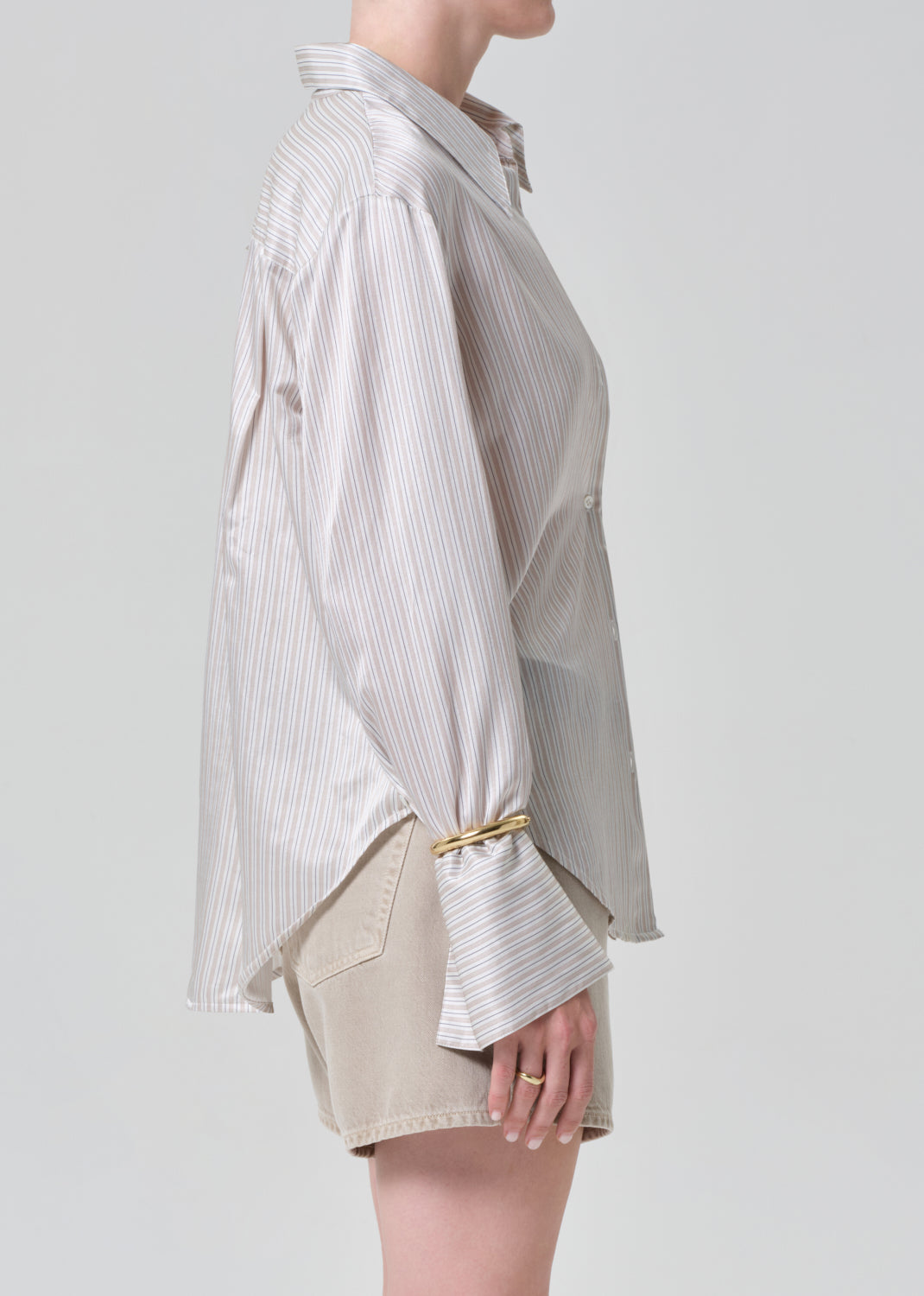 Camilia Shirt in Sandstone Stripe