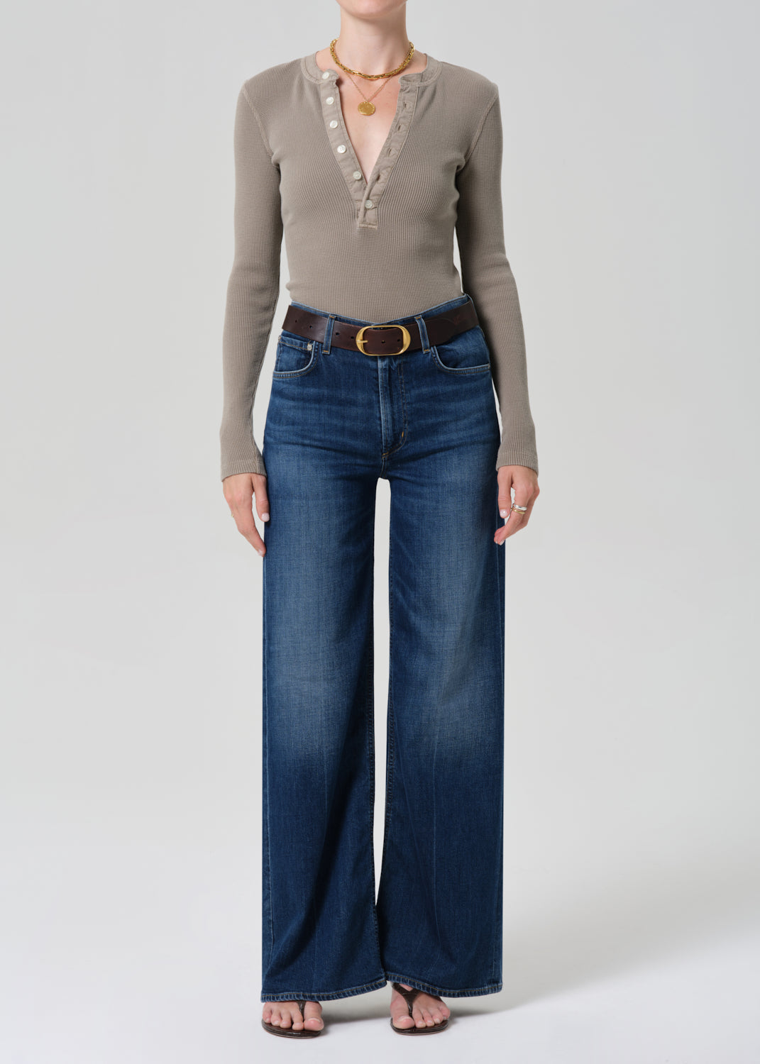 Lyra Long Wide Leg in Elm