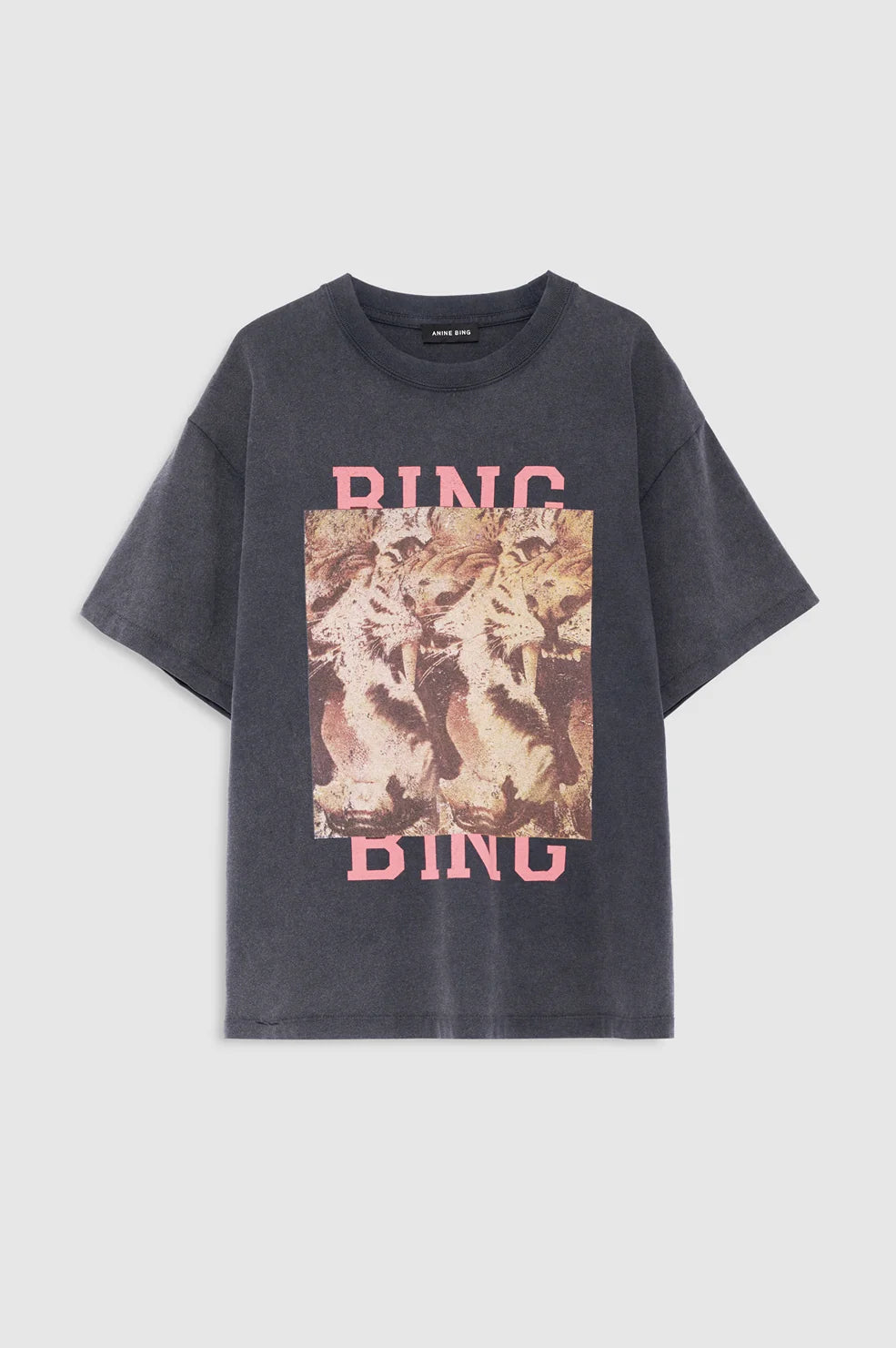 Cade Tee Tiger Bing in Washed Black