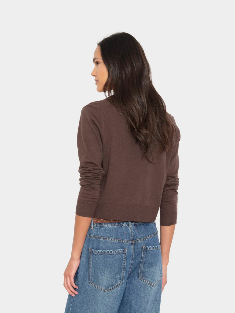 Calder Cardigan in Brazil Nut