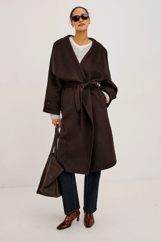 Celeste Coat in Chocolate