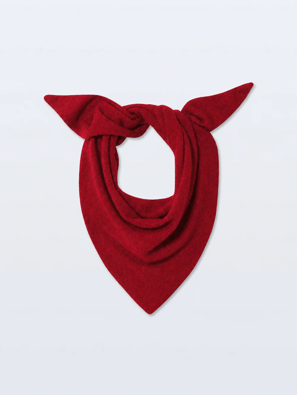 Cashmere Neckerchief in Garnet Red