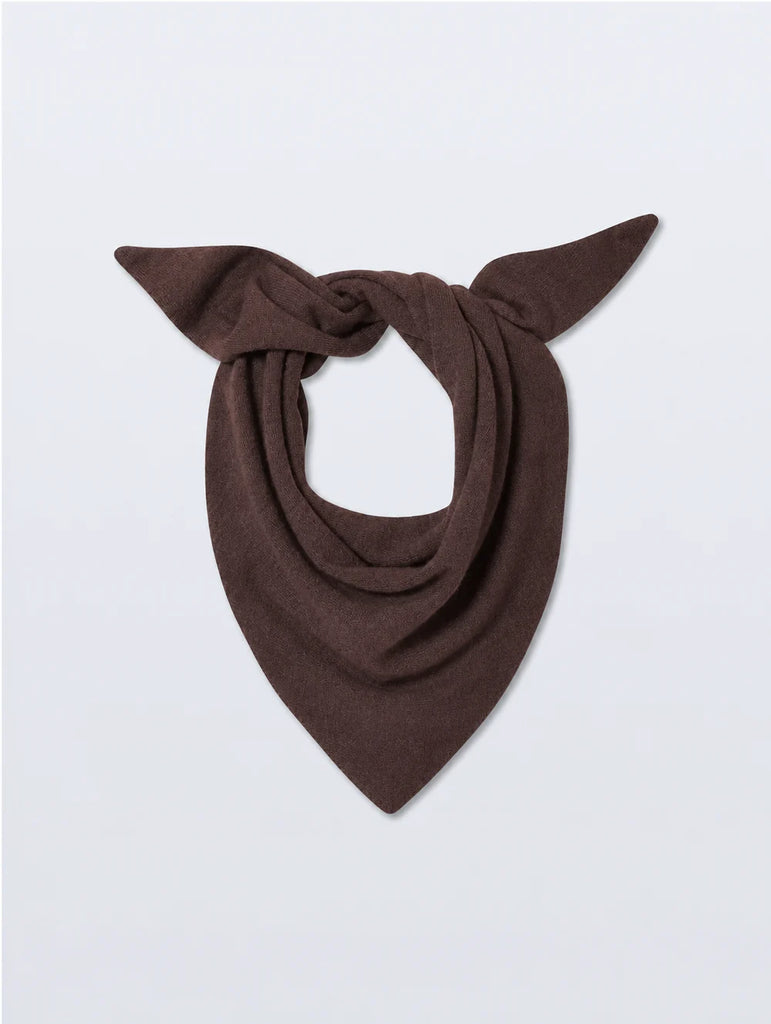 Cashmere Neckerchief in Coffee Bean
