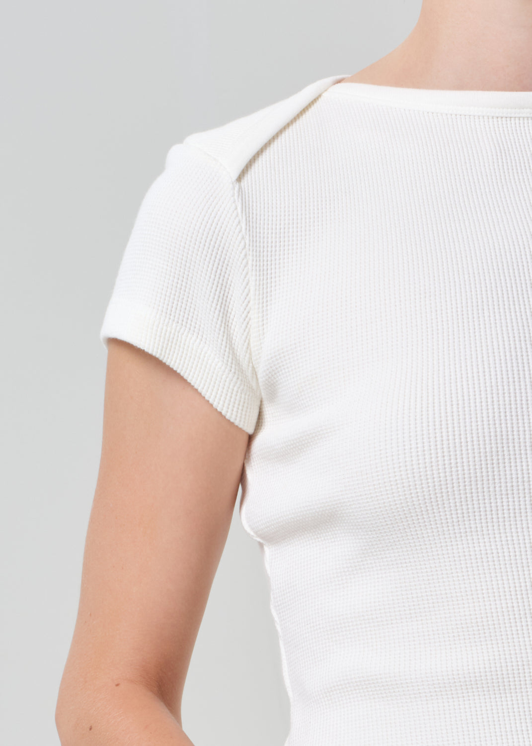 Baby Waffle Tee in Pashmina