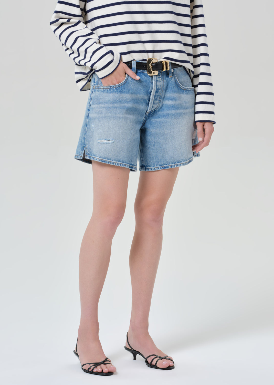 Billie Relaxed Short in Sparrow