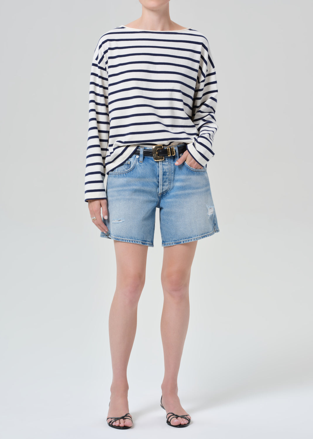 Billie Relaxed Short in Sparrow