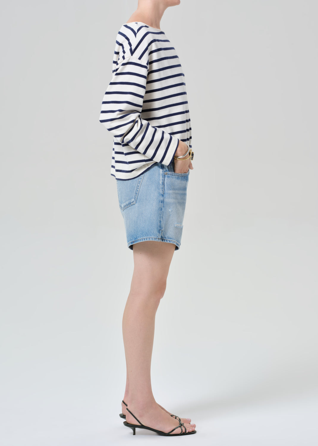 Billie Relaxed Short in Sparrow
