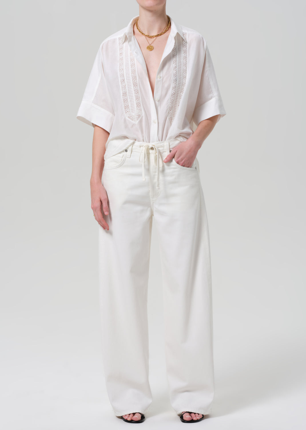 Brynn Drawstring Trouser in Pashmina