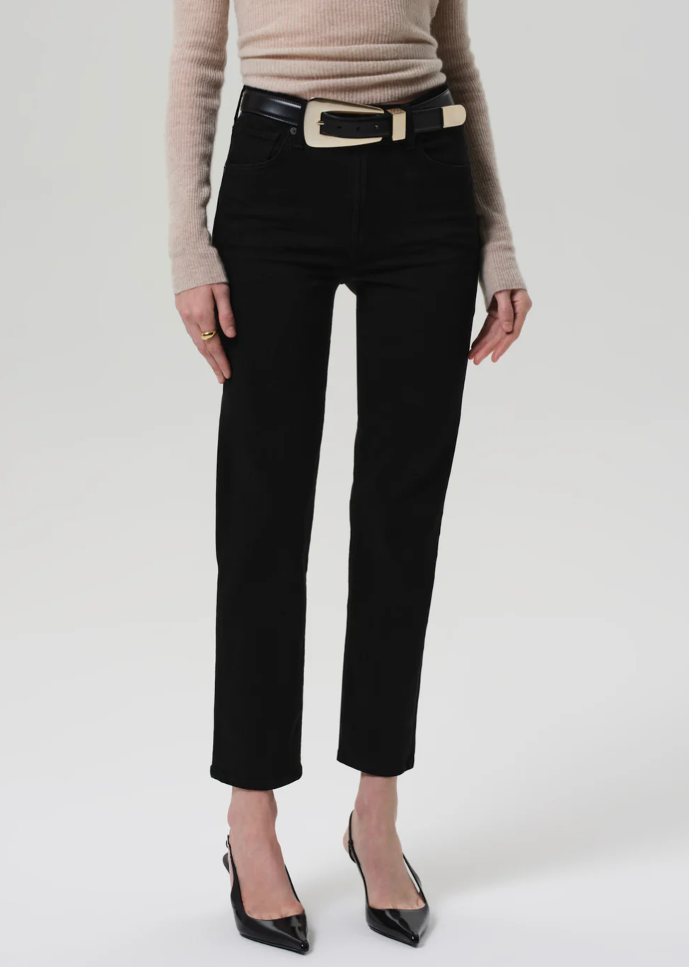 Caia Straight in Plush Black