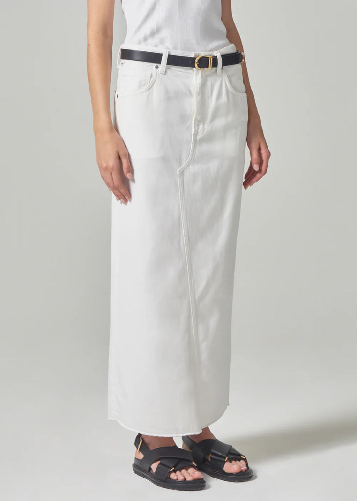 Circolo Reworked Maxi Skirt in Cannoli