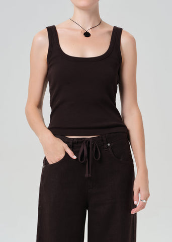 Faye Tank in Chocolate