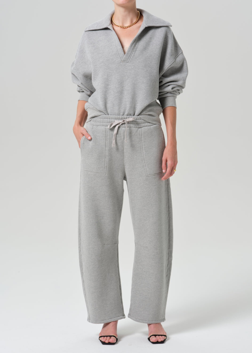 Freya Sweatpant in Heather Grey