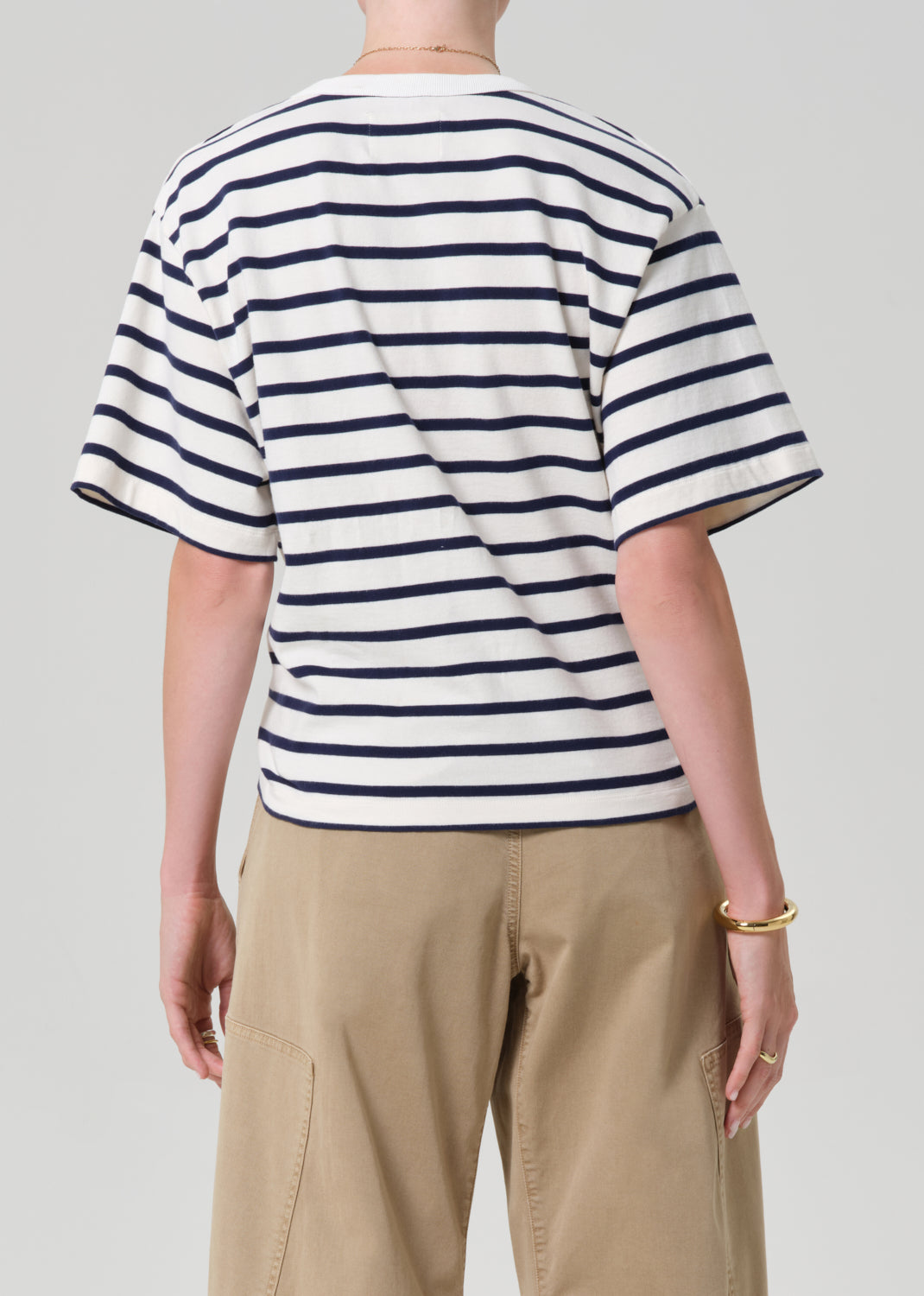 Goldie Tee in Marine Stripe
