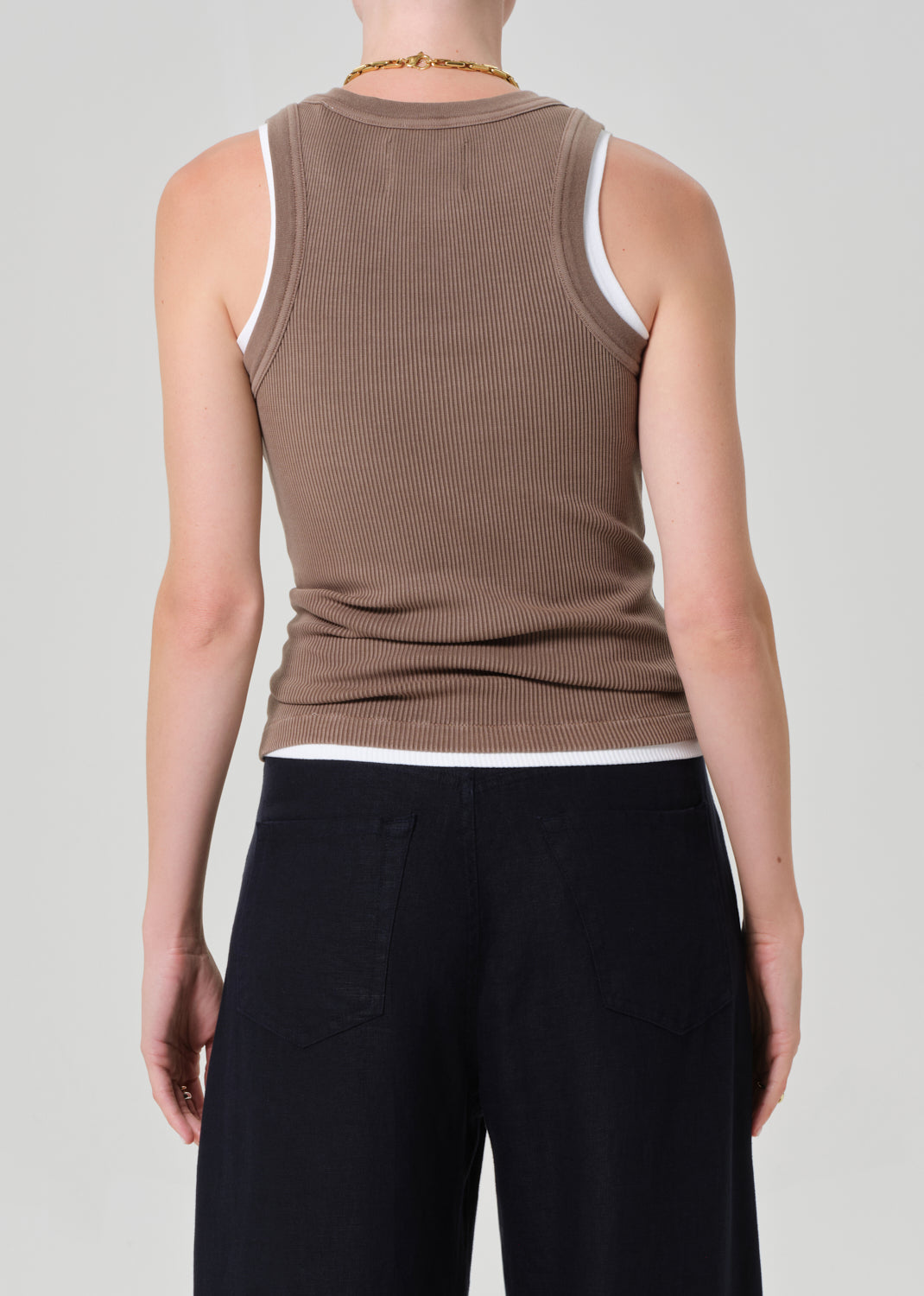 Isabel Rib Tank in Cocoa