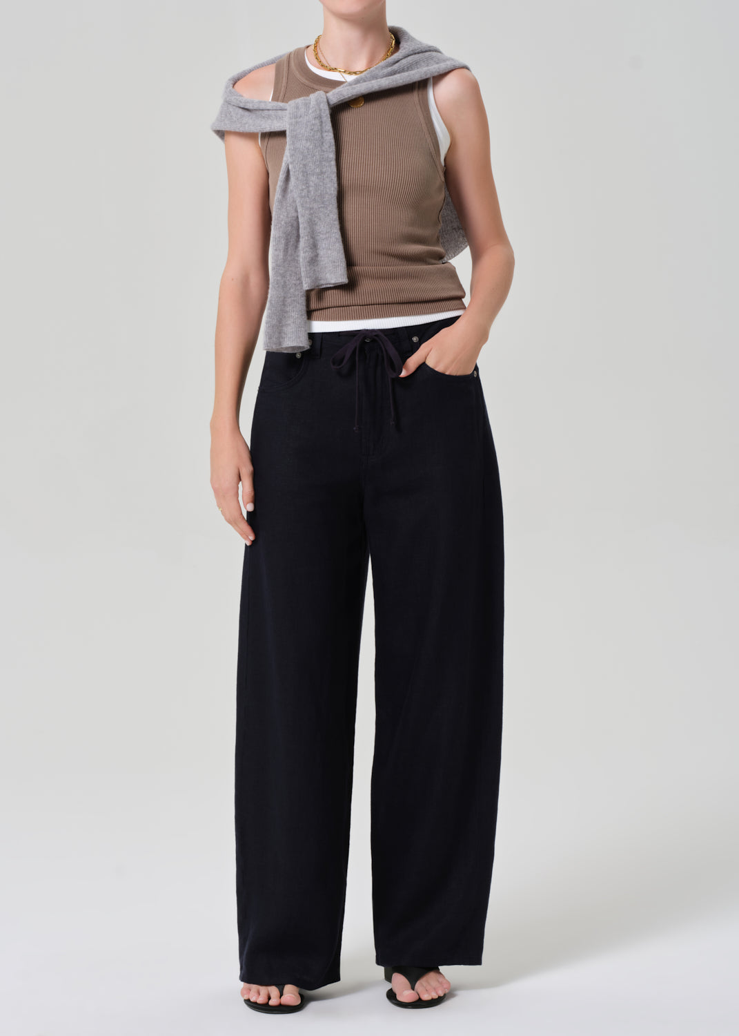 Isabel Rib Tank in Cocoa