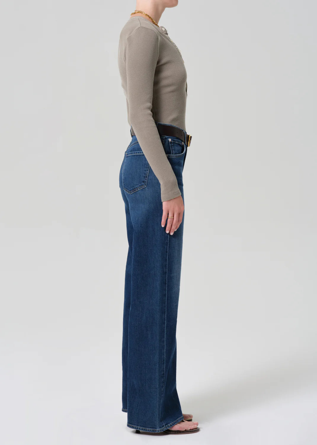 Lyra Long Wide Leg in Elm