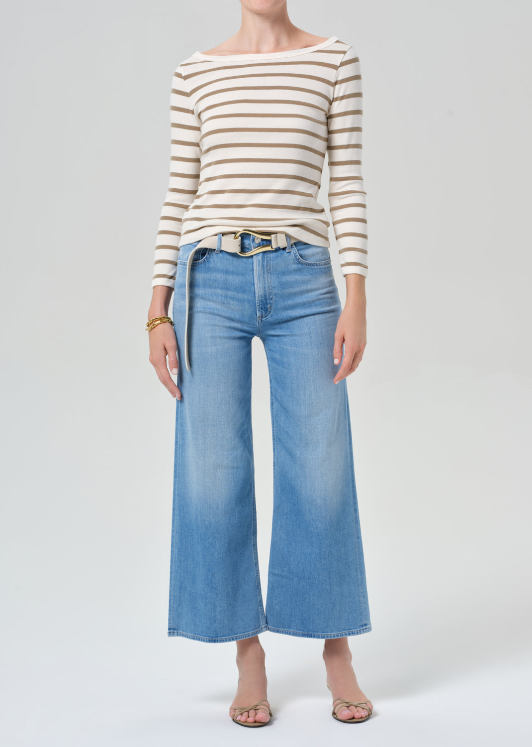 Lyra Wide Leg Crop Clean Hem in Andante