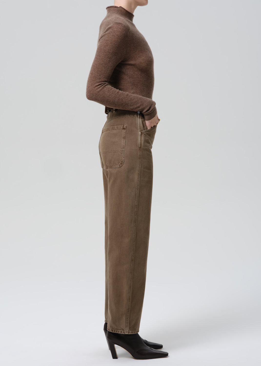 Miro Full Length Deck Pant in Cocoa