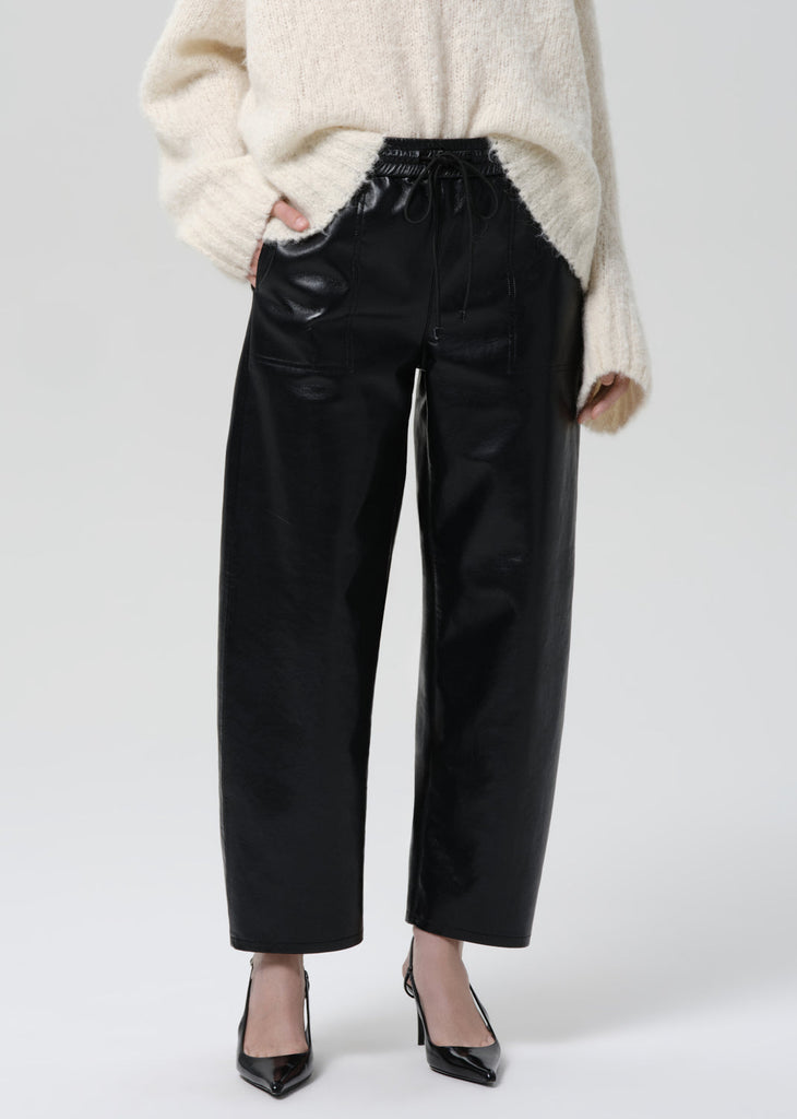 Rework Recycled Leather Pull On in Black