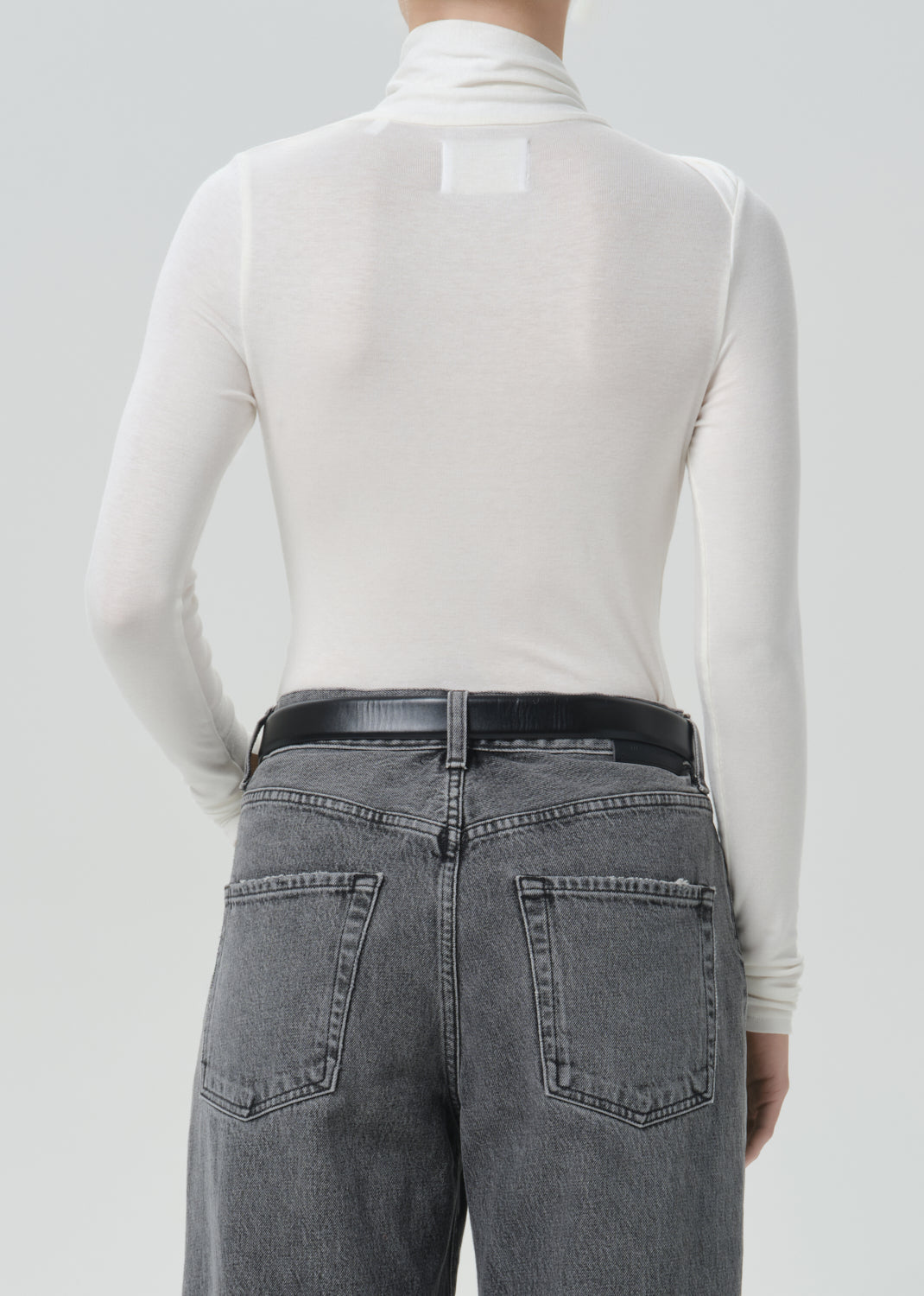 Sculptural Bodysuit in Pashmina
