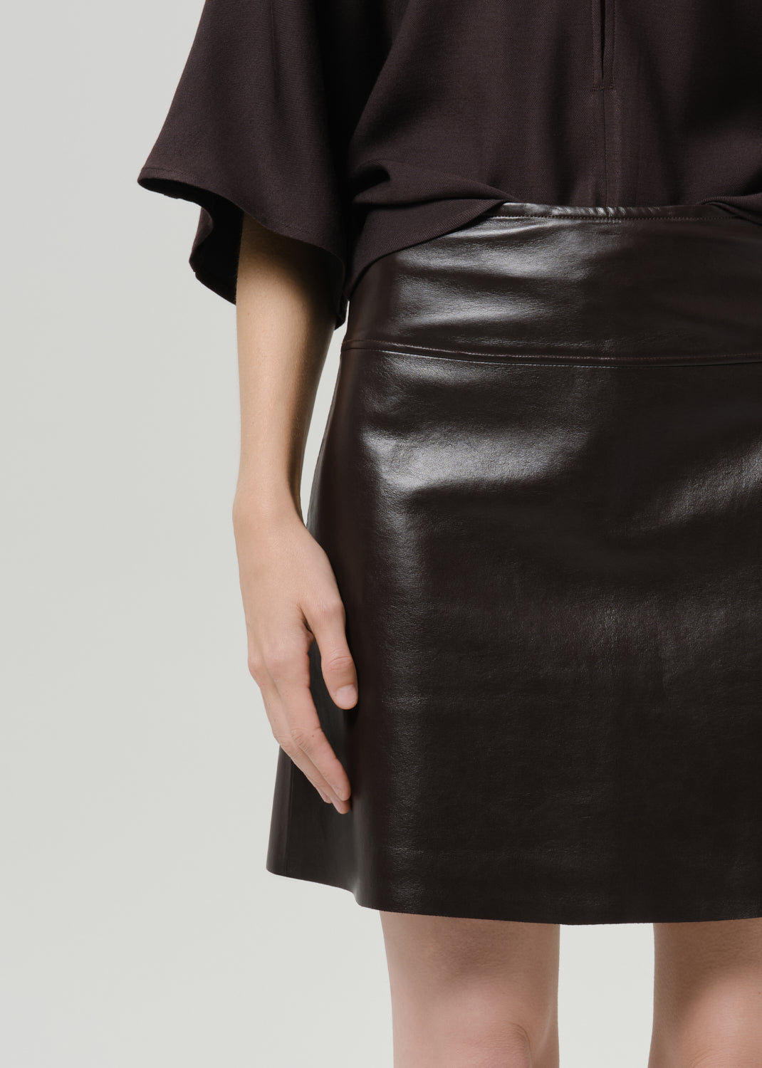Soraya Skirt in Chocolate Dark Brown
