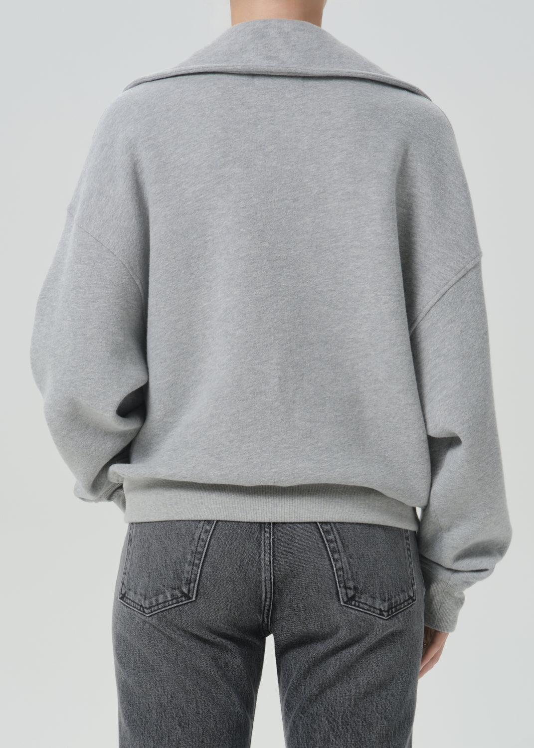 Trapeze Pullover in Heather Grey