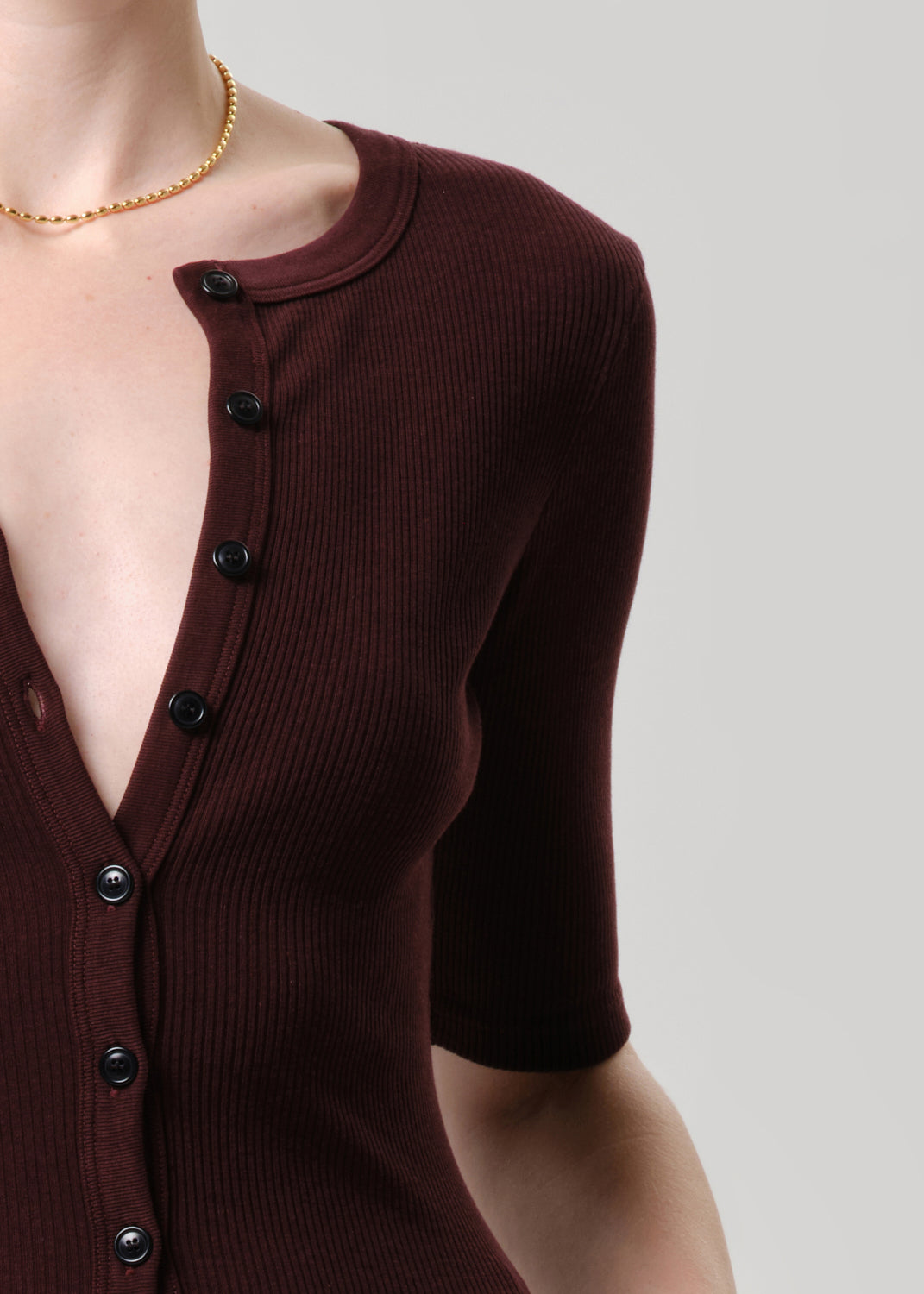 Wren Cardigan in Mahogany