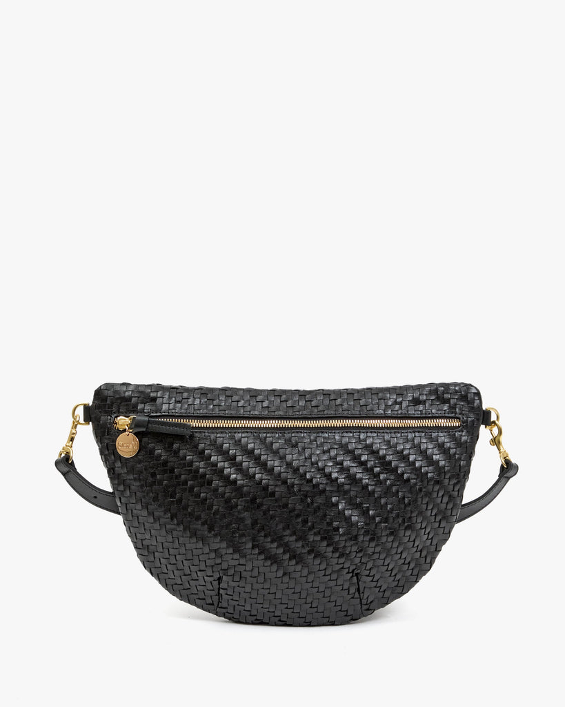 Grande Fanny in Black Woven Zig-Zag