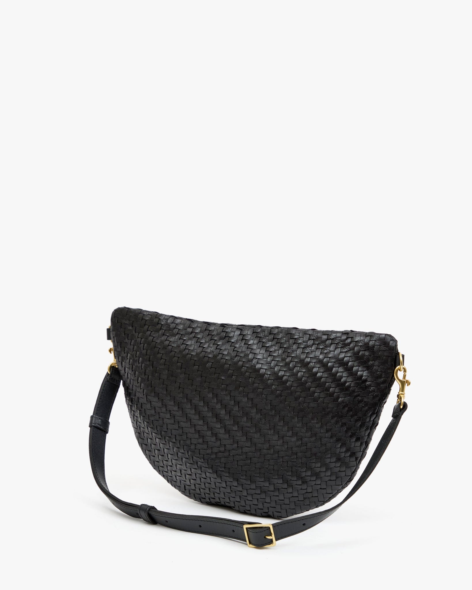 Grande Fanny in Black Woven Zig-Zag