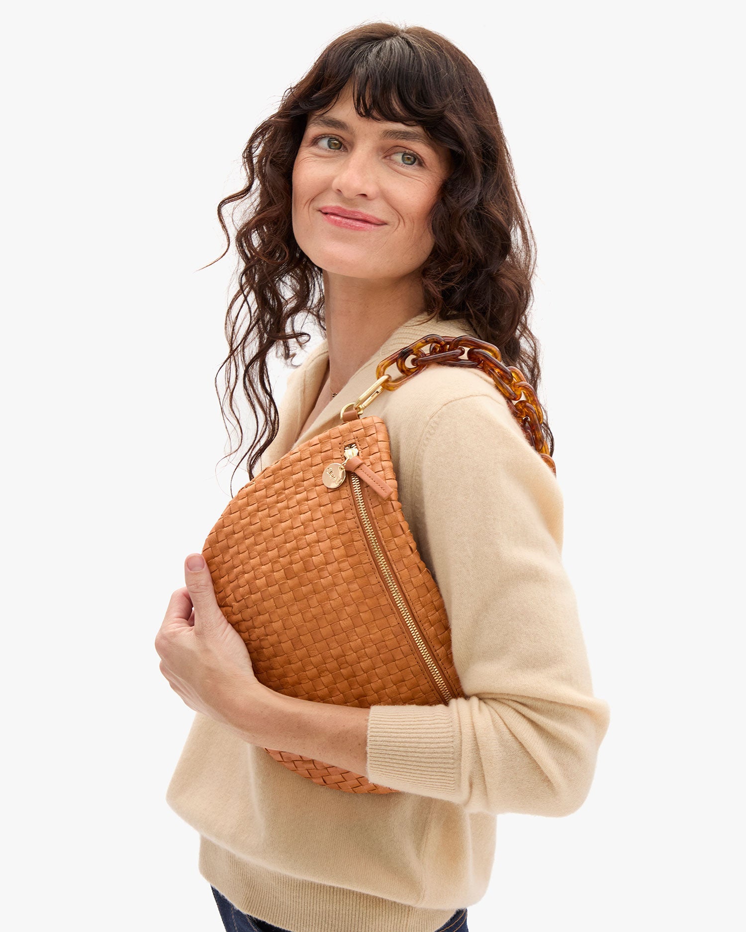 Grande Fanny in Natural Woven Checker