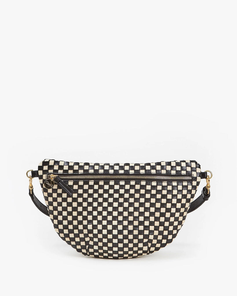 Grande Fanny in Black/Cream Woven Checker