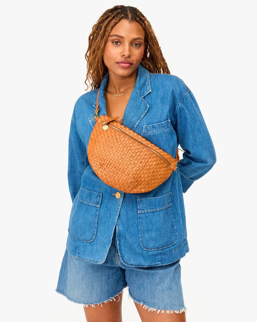 Grande Fanny in Natural Woven Checker
