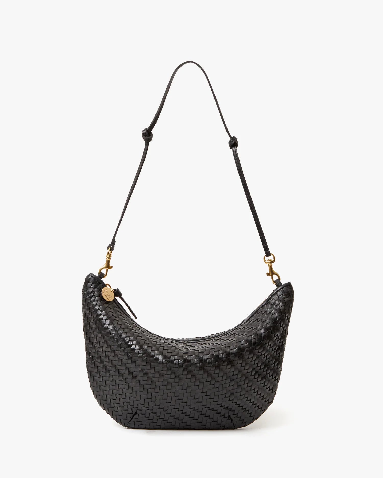 Lune in Black Woven Zig-Zag