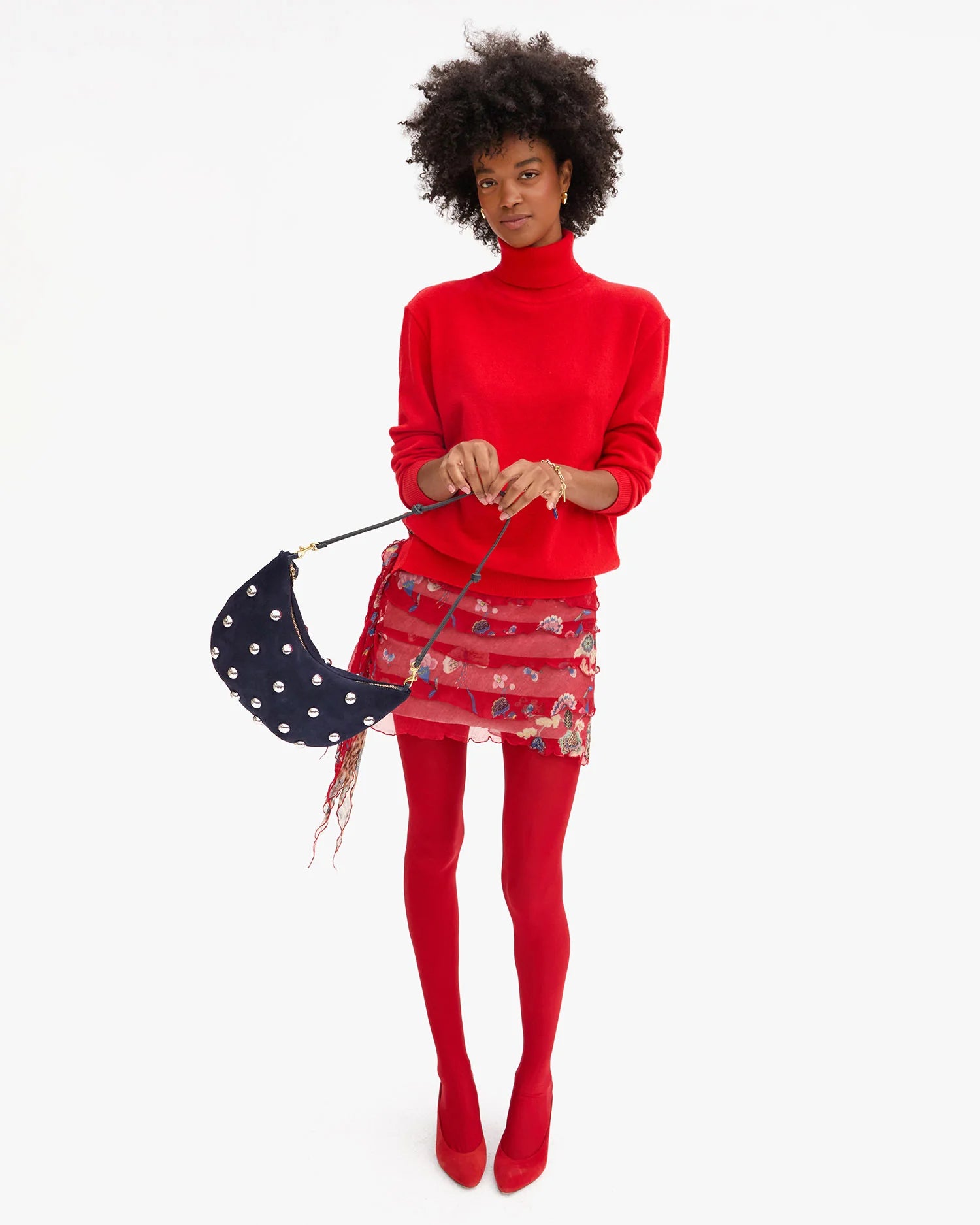 Lune in Navy with Studs