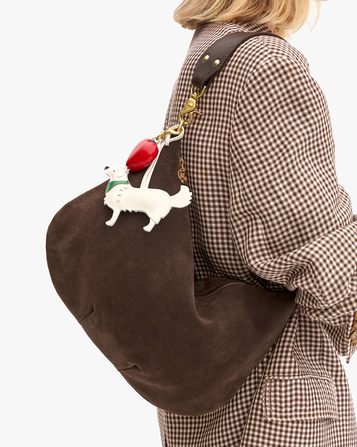 Moyen Messenger in Chocolate Suede