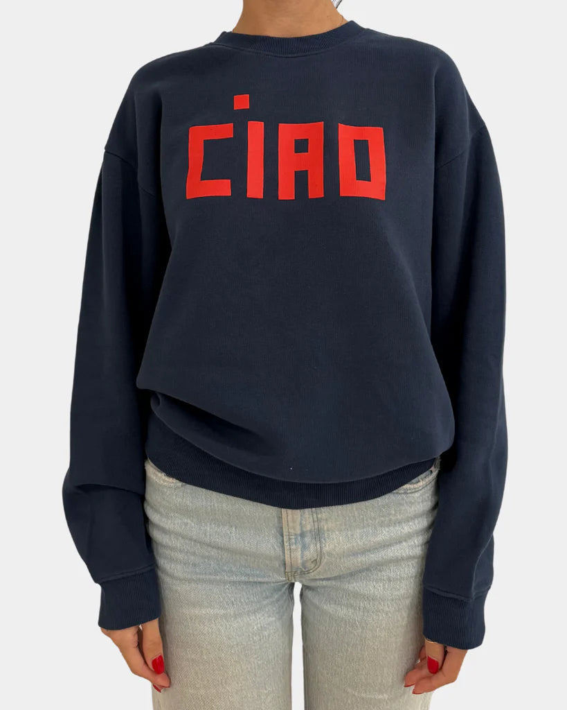 Oversized Sweatshirt in Navy Block Ciao