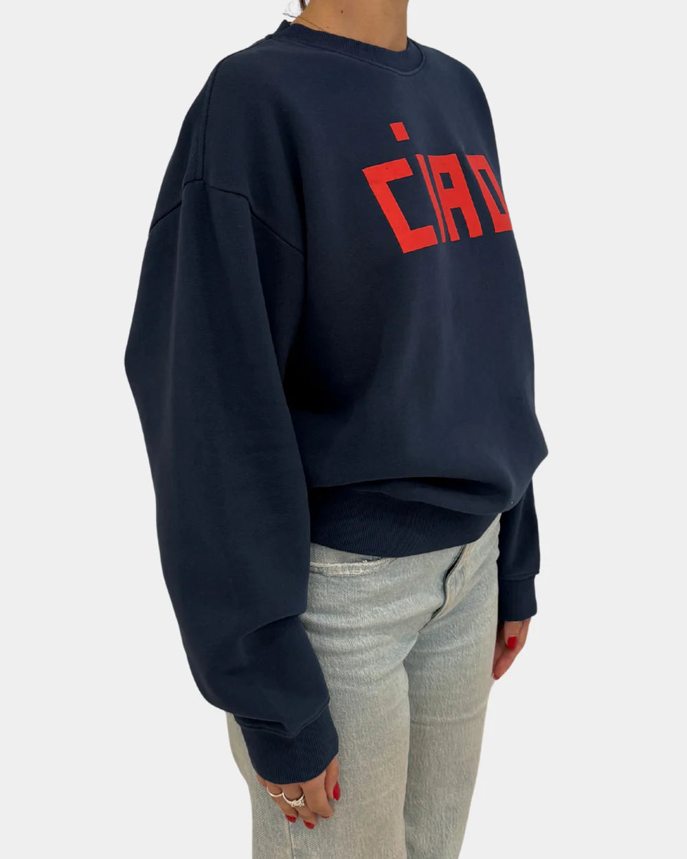 Oversized Sweatshirt in Navy Block Ciao