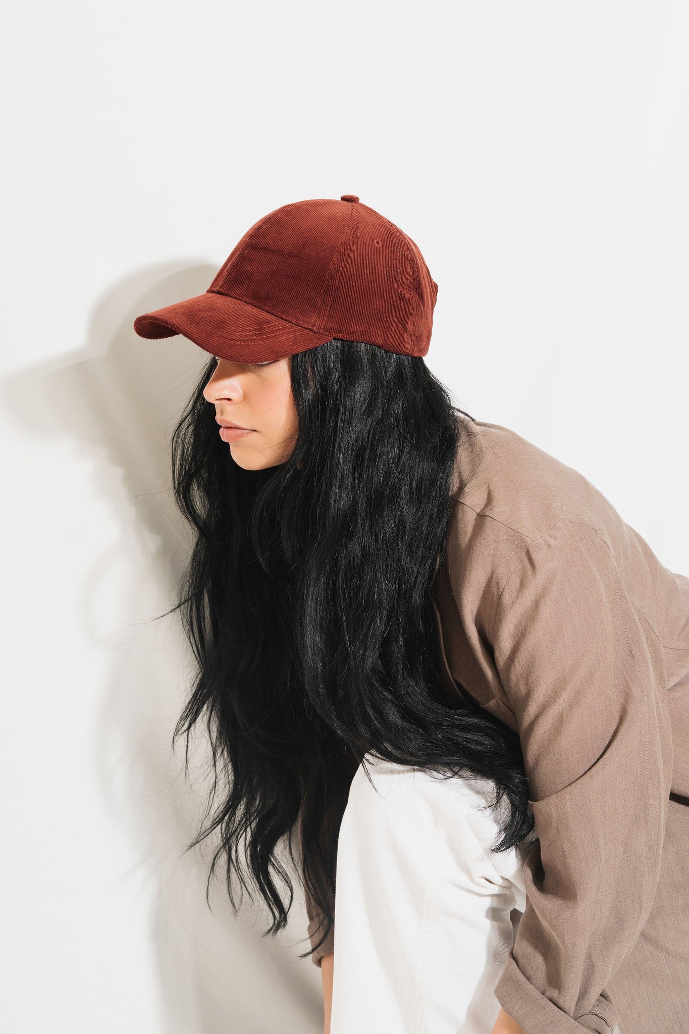 Classic Cap Corduroy in Bordeaux