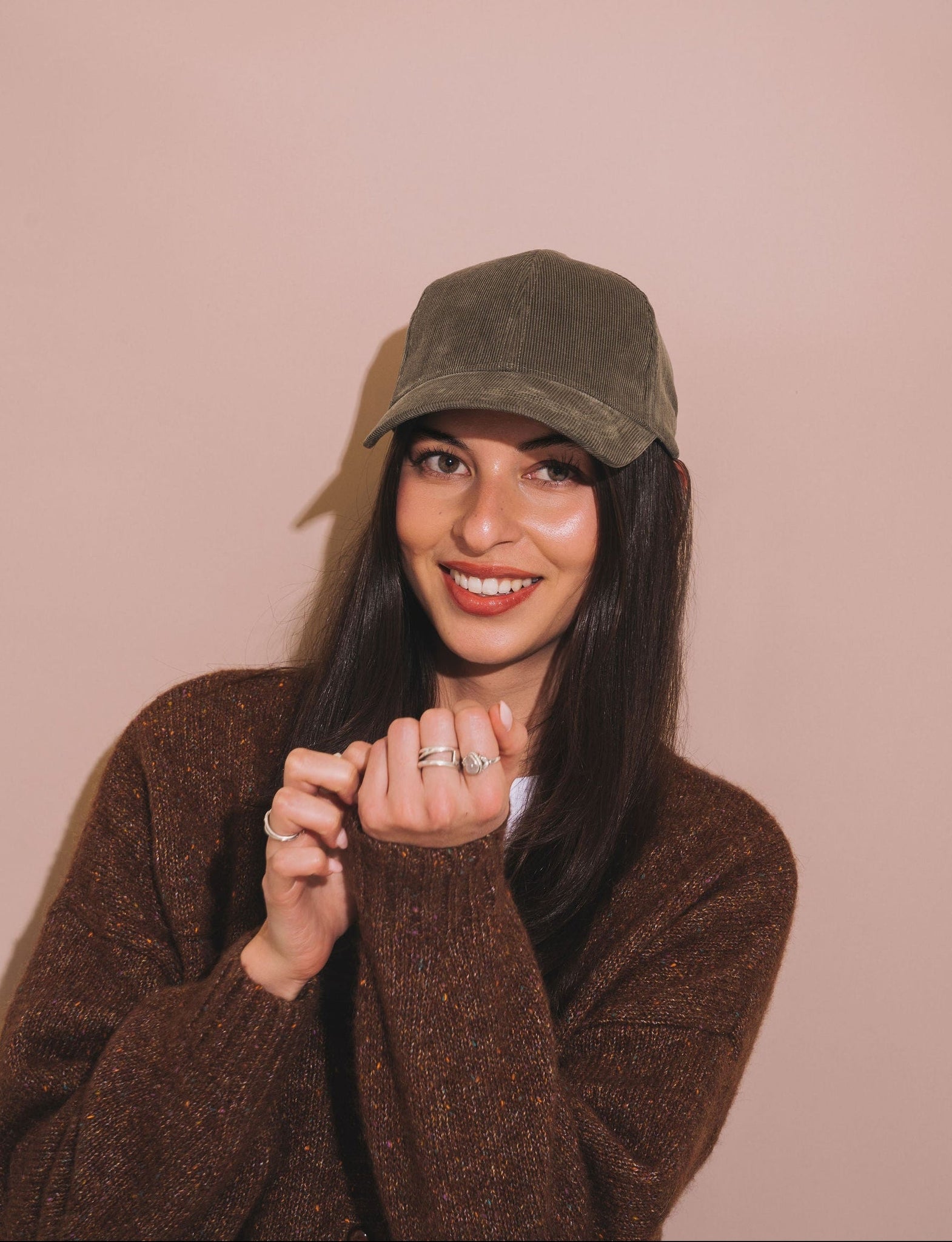 Classic Cap Corduroy in Olive