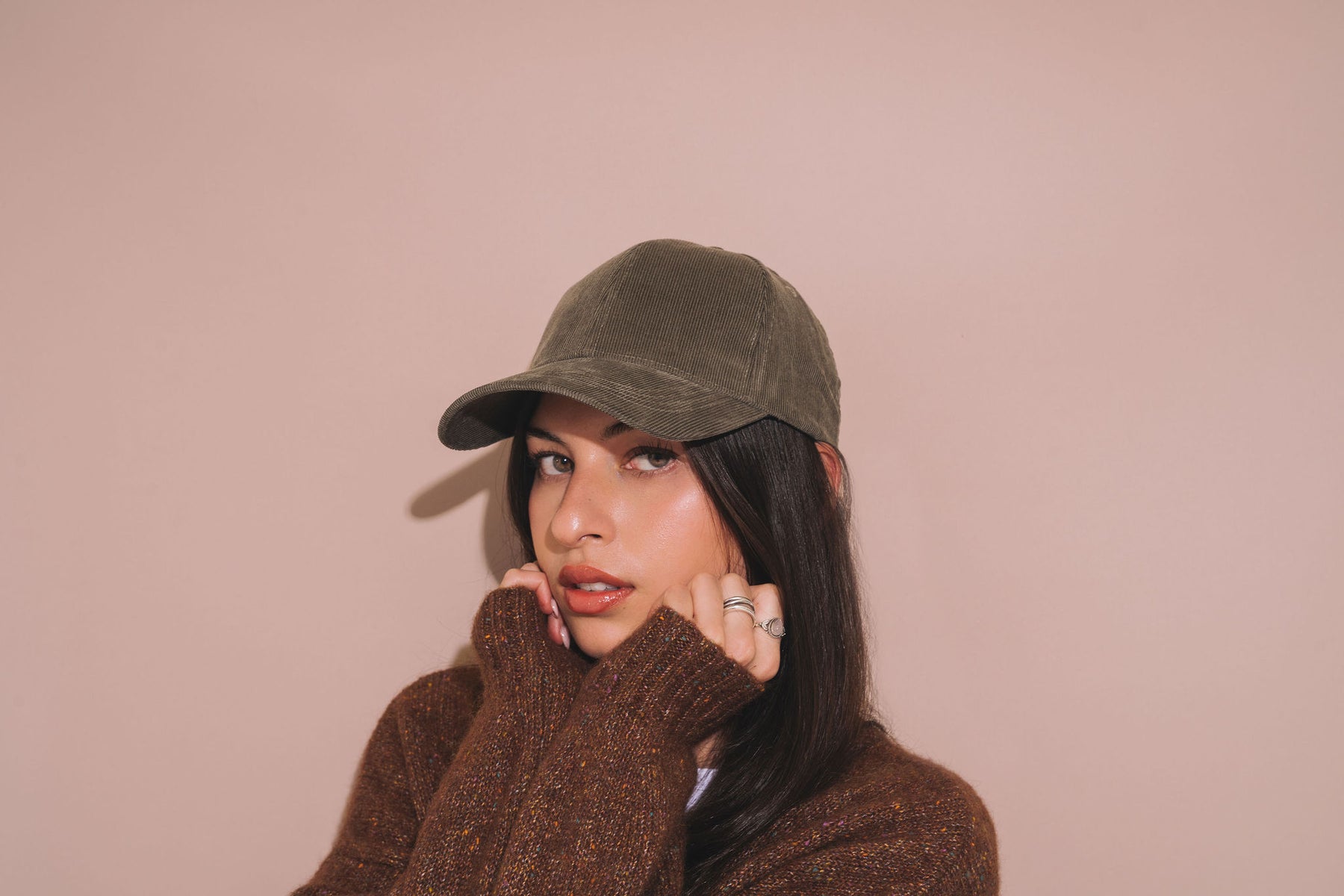 Classic Cap Corduroy in Olive