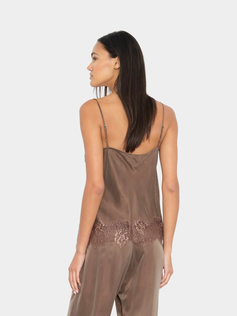 Colette Top in Olive Brown