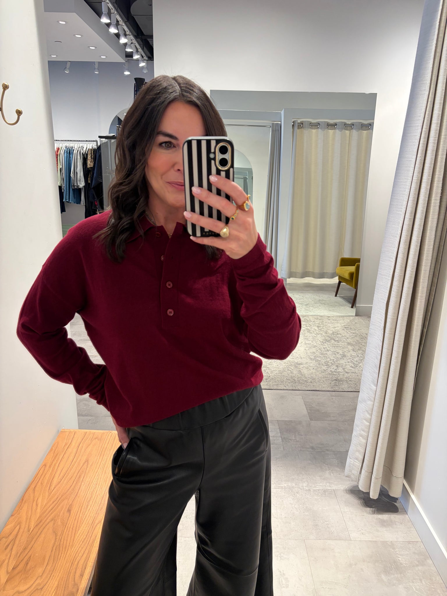 Collin Sweater in Chianti