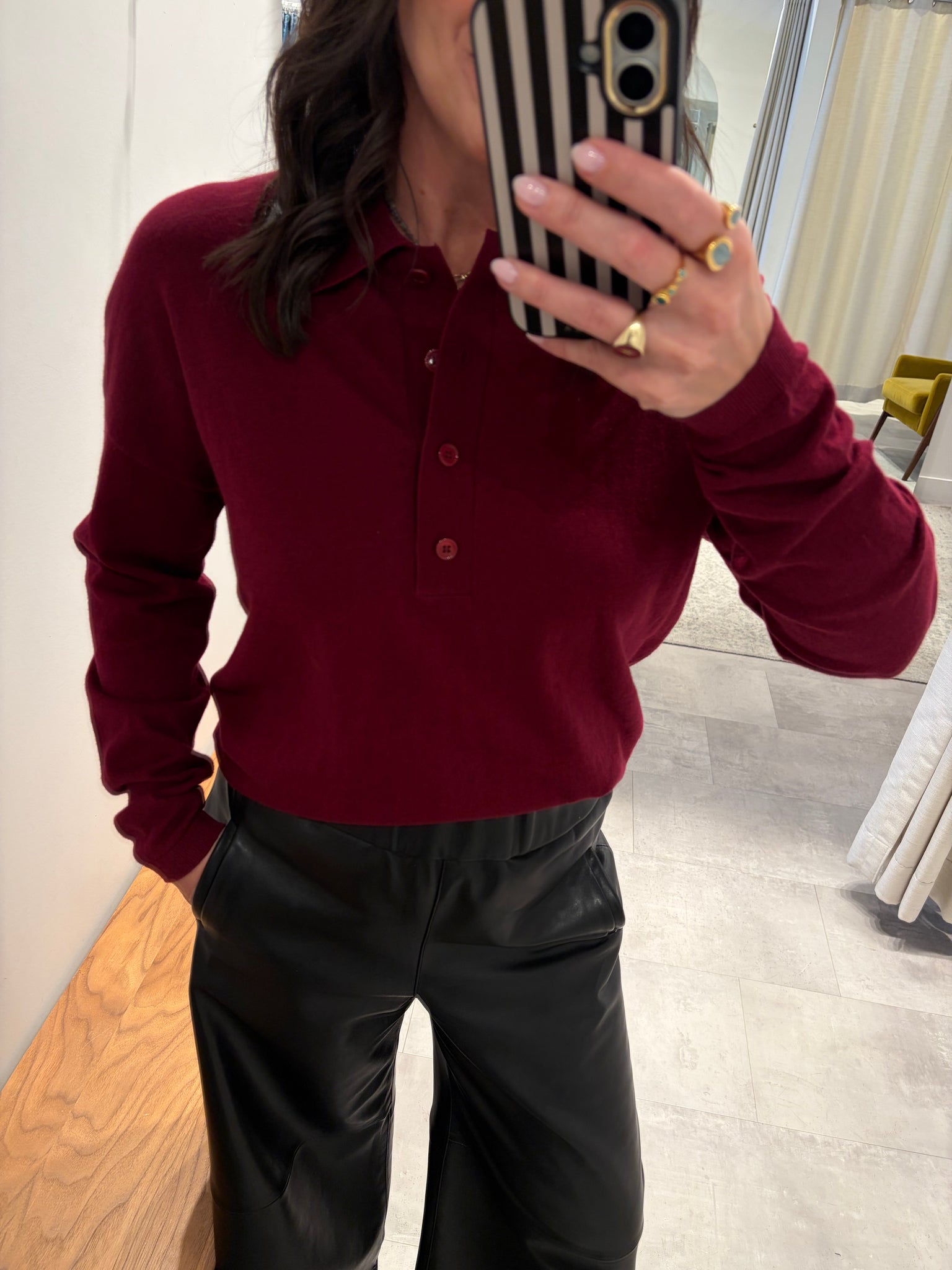 Collin Sweater in Chianti