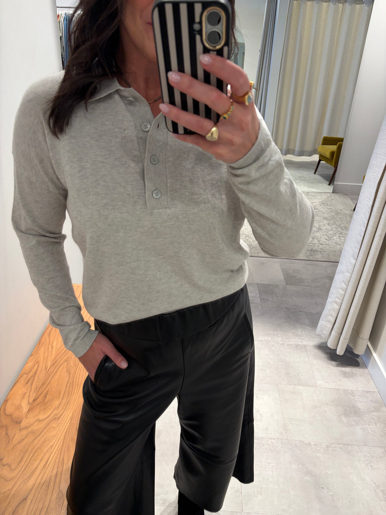 Collin Sweater in Silver Smoke