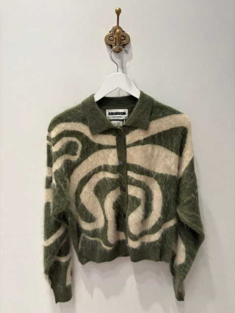 Brushed Avalanche Polo Jacket in Woodland Waves