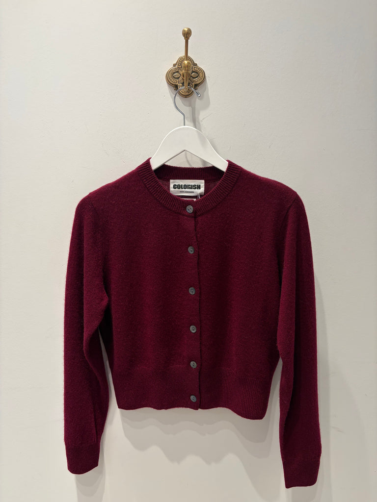 Cuizer Easy Cardi in Burgundy