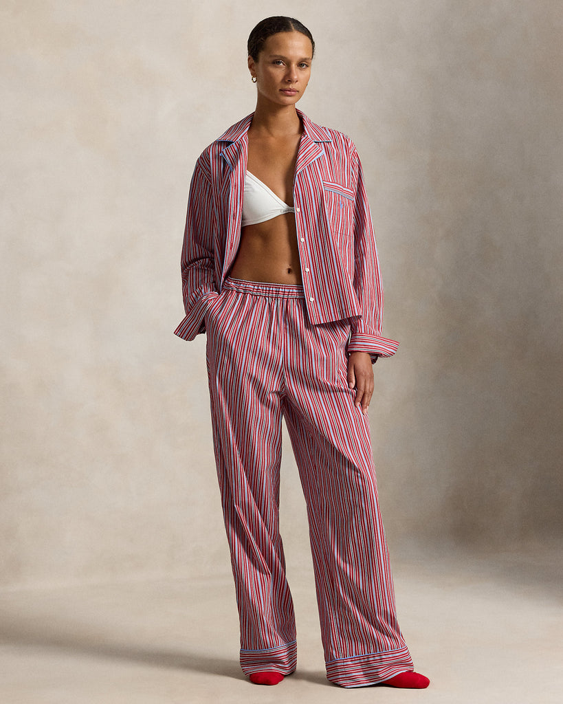 Core 23 Inch PJ Set with Piping in Club Stripe