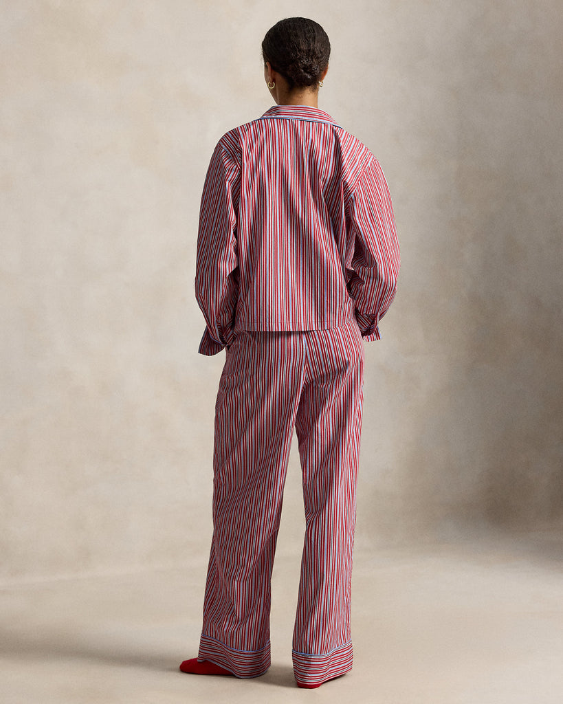 Core 23 Inch PJ Set with Piping in Club Stripe